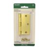 (5 Pack) 3-1/2 inch Hinge 1/4 inch Radius Round Corner Satin Brass