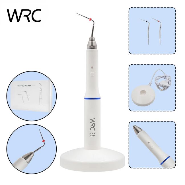 Dental Cordless Wireless Obturation System Endo Heat Pen + 2 Tips