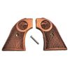 Fits Heritage Rough Rider Grips ~ .22 Model ~ Walnut Carved Eagle Checker