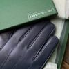 Downholme Touchscreen Leather Cashmere Lined Gloves for Men (Dark Blue, M)