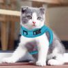Adjustable Cat Pet Harness Breathable Mesh Escape Proof Kitten Vest Reflective