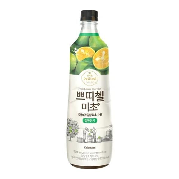 CJ CheilJedang Petitzel Micho Thirst Sore Ade Use for the whole family Beverage Calamansi Sweet and sour 100% fermented vinegar Carbonated water instead of water Water Milk Whiskey Good 900ml 1ea, 17ea