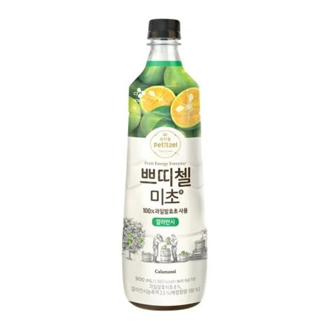 CJ CheilJedang Petitzel Micho Thirst Sore Ade Use for the whole family Beverage Calamansi Sweet and sour 100% fermented vinegar Carbonated water instead of water Water Milk Whiskey Good 900ml 1ea, 17ea