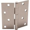 3 Pc- Everbilt 4 in. Security Door Hinge, Square Corners, Satin Nickel Finish