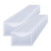 DAJAVE 60 Pcs A5 Plastic Wallet with Popper Clear Document Wallets A5 Plastic Folders Popper Wallets with Button
