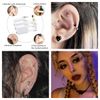 Self Ear Piercing Kits – 2 Pack Self Ear Piercing Gun, Disposable Ear Pearcings Kit with 3mm Silver Black Gold Ball Earring Studs,Safety Ear Piercing Gun Kit Tool (Gold)