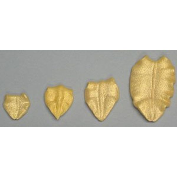 Item#38850 - Gold Leaf 1/2" Royal Icing Cake/Cupcake Decorations 12 Ct