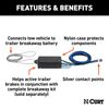 CURT Trailer Breakaway Switch Kit with Silver Contact for Electric Brakes