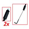 2X Door Handle Lock Release Cable Front Right and Left for Hyundai i20 2008-2016