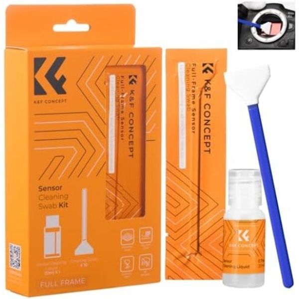 24Mm Full Frame Sensor Cleaning Swab*10 + 20Ml Sensor Cleaner, DSLR SLR Digital