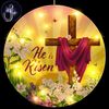 11 Inch Easter Window Light He Is Risen Decorations Spring Christian Jesus Cross