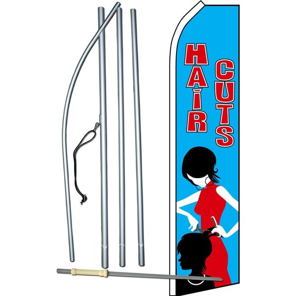 Hair Cuts Complete Swooper Flag Bundle