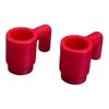 LEGO PART 3899 Equipment RED Coffee Cup / Mug ( 2 Pcs. )
