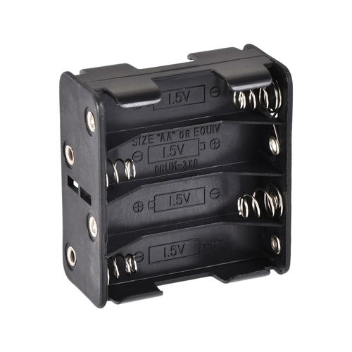 uxcell Battery Case Storage Box 8 Slots x 1.5V Battery Holder for 8 x AA Battery with Standard Snap Connector