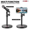 5 Core Mic Stand 3 in 1 Adjustable Desktop Table Microphone Stands w Phone Clamp