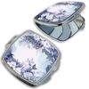 Bleu Reign Compact Personalized Pocket Mirror Custom Name Gradients Pattern Design Monochromatic Elegance