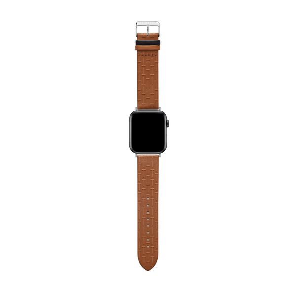 Ted Baker Tan T-Embossed Leather Strap Black Keeper for Apple Watch® (Model: BKS42F133B0)