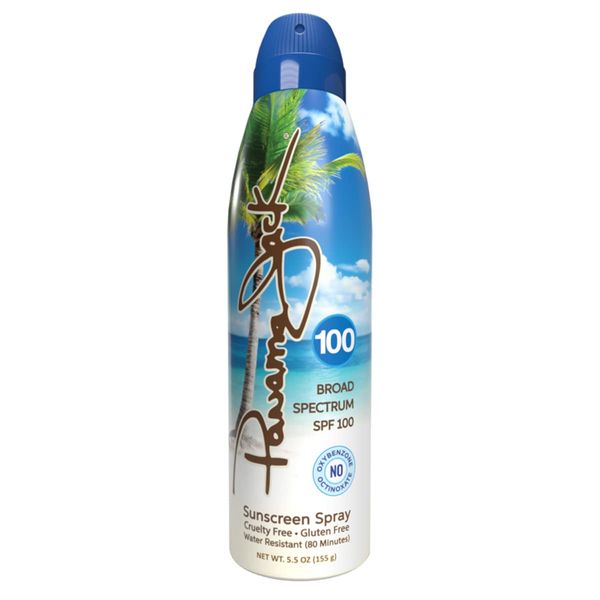 Panama Jack Continuous Spray Sunscreen - SPF 100, Broad Spectrum UVA/UVB Protection, PABA, Paraben, Gluten & Cruelty Free, Water Resistant (80 Minutes), 5.5 OZ (Pack of 1)