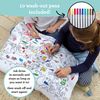 Colour & Learn world map cotton pillowcase with wash-out fabric pens