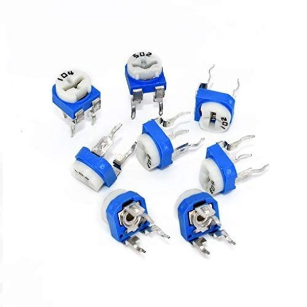 E-Projects - 1k Ohm Variable Resistor Trimmer Pot, Top Adjustment Potentiometer (Pack of 50)
