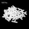 sourcing map 100Pcs Wall Floor Tile Plastic T Shape Spacers Tiling Tools 4mm 5/32" Tile Spacers for Ceramic Tile Installation, White
