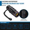 Barska Golf Monocular Range Finder Scope with Case + Wrist Strap 8X 22mm AA10199