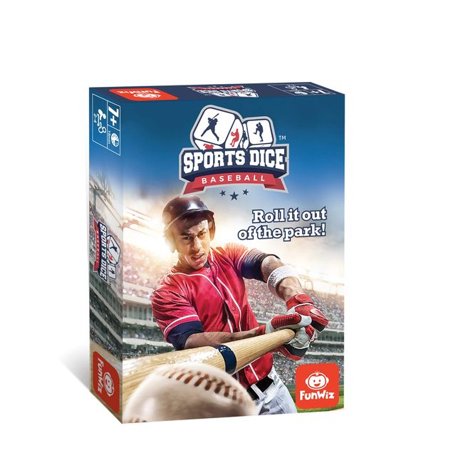 FoxMind Games: Sports Dice, Baseball, Roll it out of the Park, Easy to Learn, Fun to Play, Play with Up to 4 Players, For Ages 7 and up