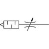 Festo 9516 Flow Control/Silencer, Model GRU-1/8-B