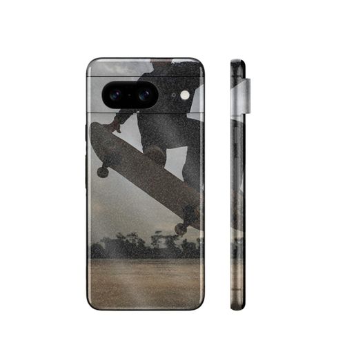 MightySkins Glossy Glitter Skin Compatible with Google Pixel 8 Full Wrap Kit - Ollie | Protective, Durable High-Gloss Glitter Finish | Easy to Apply, Remove, and Change Styles | Made in The USA