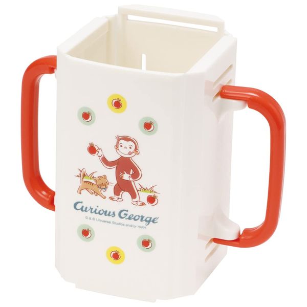 Skater DHP3-A Beverage Holder, Paper Pack, Curious George, 3.9 x 2.2 x 3.5 inches (10 x 5.5 x 9 cm), Made in Japan