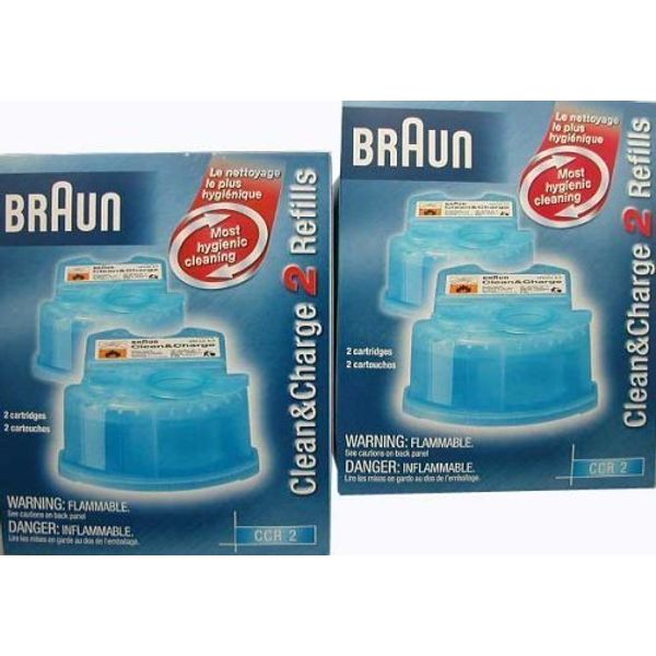 Braun CCR4 Clean and Renew Refill Cartridges(4 Pack)