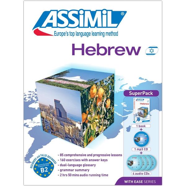 ASSiMiL Hebrew - Audio-Plus-Sprachkurs - Niveau A1-B2: Hebrew for English-speakers - Selbstlernkurs in englischer Sprache, Lehrbuch + 4 Audio-CDs + 1 MP3-CD (Senza sforzo)