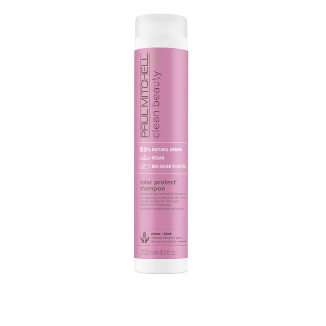 Paul Mitchell Clean Beauty Color Protect Shampoo, Gently Cleanses, Protects Hair Color, For Color-Treated Hair, 8.5 oz.