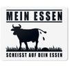 JUNIWORDS Mauspad Mousepad, Mein Essen scheisst auf Dein Essen