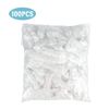 FirstKitchen 100PCS Disposable Shower Caps, Elastic Plastic Clear Hair, Medium Shower Cap, Thicker Waterproof Clear Bath Caps for Women Short Hair Treatment, Salon, Spa, Hotel, Travel(17.3")