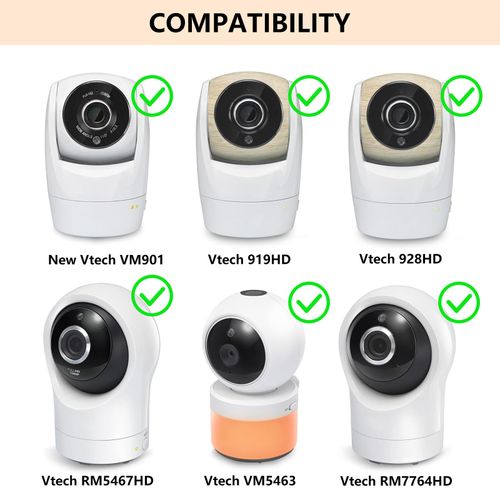 Baby Monitor Mount Holder for Vtech Baby Monitor VM901, VM928HD, VM919HD, VM5463, RM7764HD with Strong 15.8" Arm, Baby Camera Mount for Crib, Shelves, or Furniture