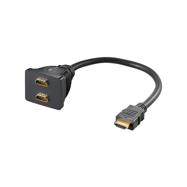 Goobay 68784 HDMI Kabeladapter, Vergoldet