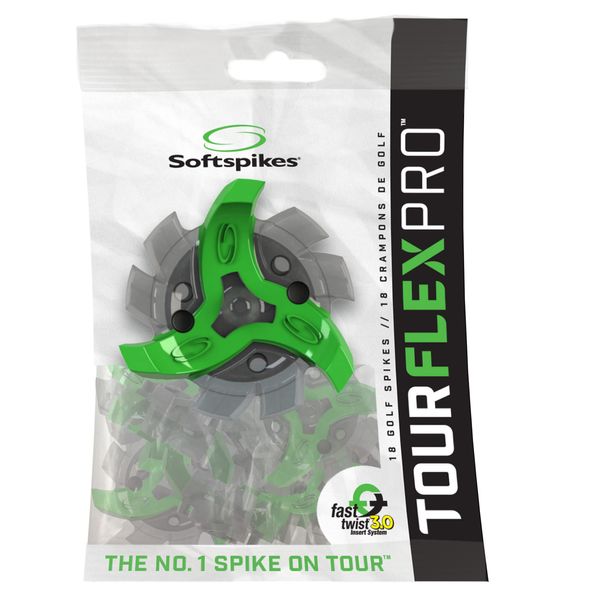 Softspikes Tour Flex Pro Fast Twist 3.0 Golf Spikes - 18 Count