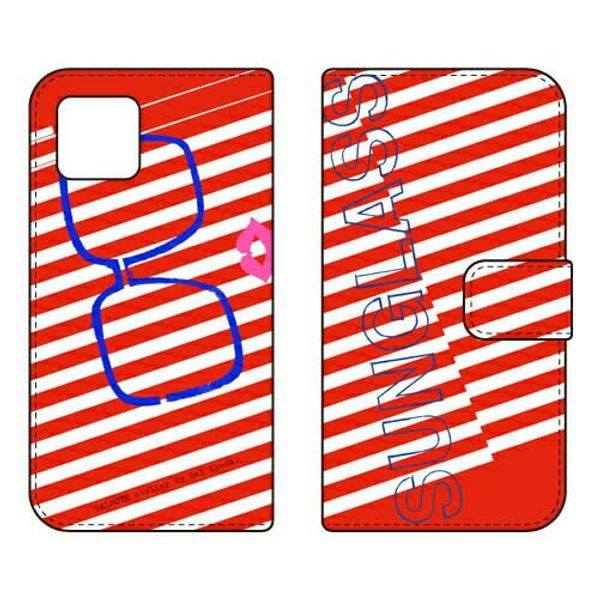 SECOND SKIN Notebook Type Smartphone Case Ikeda Hull "Sunglass Red" / for iPhone 11/Apple 3API11-IJTC-401-LJ48