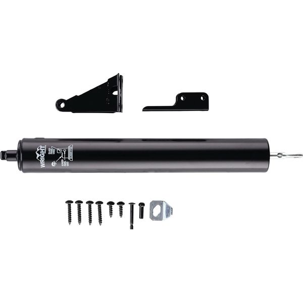 Wright Heavy-Duty Pneumatic Screen Storm Door Closer Quiet-Closing w/ Hold-Open