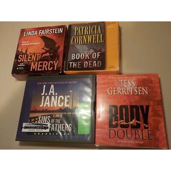 Lot 4 Audio CD; JA Jance Cornwell Fairstein Gerritsen..