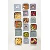 LÄSSIG Snack Box Set of 3 Stainless Steel Tiny Farmer Blue