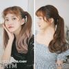 Brightlele f095-RTF Ponytail Gradient Wig, Extensions, Natural, Ponytail Wig