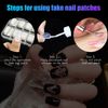 100 Pcs Clear False Nail Tips with Storage Case-Full Cover Coffin Nails in 10 Sizes for Nail Salons and DIY Nail Art-Long Lasting and Durable Artificial Fingernails for Glamorous Looks (Square, Clear)