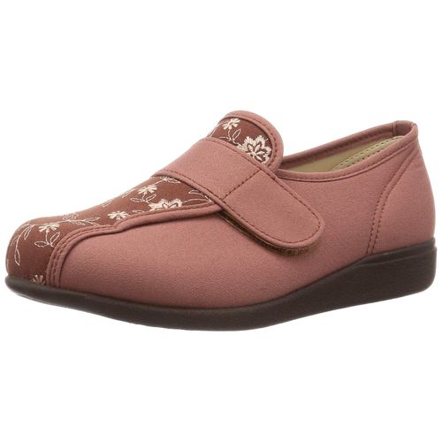 Comforterism KHS-052 Women's Comfort Shoes, Nursing Care, Lightweight, Water Repellent, Made in Japan, brick combination