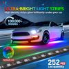 MICTUNING N3 Car Underglow Light Strip Kit Lighting Underbody Multicolor Neon