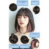 M Grande DY01C Premium Line Wig, (Created by Top Stylist), 6-Piece Set, Inner Color Line, Women's Wig, Bob, Long, Face Shrinking, (Inner Pink, Bob)
