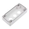 uxcell Push Button Switch Control Station Box 22mm 3 Holes Black and Light Gray