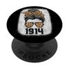 Leopard Messy Bun Awesome Since 1914 Limited Edition PopSockets Swappable PopGrip