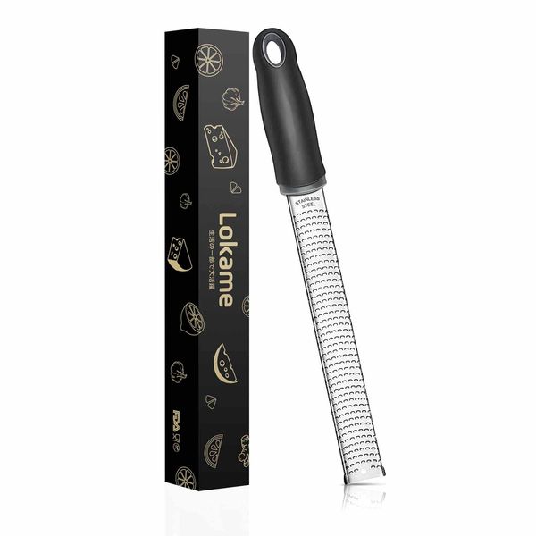 Professional chefs recommend grater, grater, grater, cheese shaving, parmesan cheese, ginger, garlic, zester grater (black)